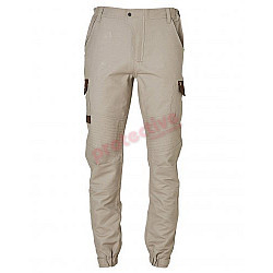 Mens Stretch Cargo Work Pants With Design Panel Treatment