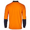 Cotton Jersey Two Tone Long Sleeve Safety Polo SW36