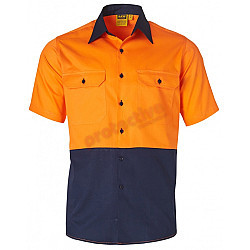 Hi-Vis Vented Cotton Twill Safety Shirt SW57 