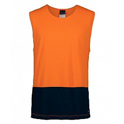 HI VIS Muscle Shirt Orange/Blue