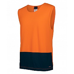 HI VIS Muscle Shirt Orange/Blue