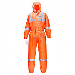 HI VIS Vistex SMS Coveralls Type 5 6 with Reflective Tape