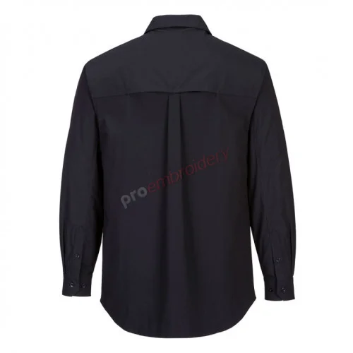 Utility Stretch Long Sleeve Shirt Black - Ms106