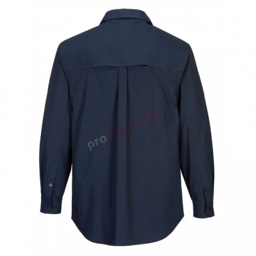 Utility Stretch Long Sleeve Shirt Black - Ms106