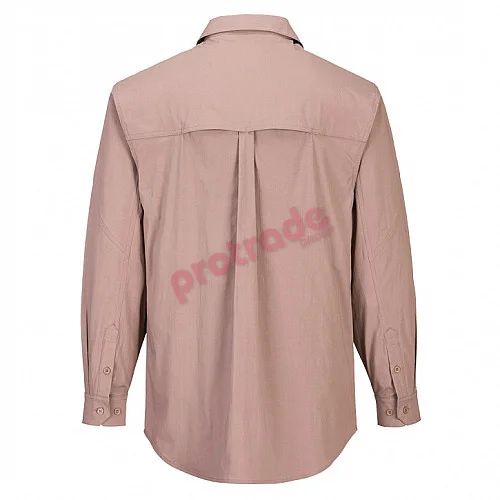 Utility Stretch Long Sleeve Shirt Black - Ms106