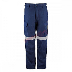 Fire Resistant Cargo Pants With Reflective Tape HRC 2 Inherent Protection