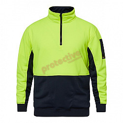 Hi Vis Two Tone Half Zip Pullover