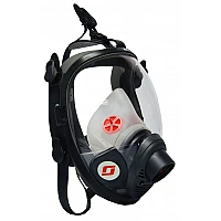 Full face respirators for use with disposable filter cartridges