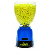 Dispenser & dispenser bracket for disposable uncorded ear plugs