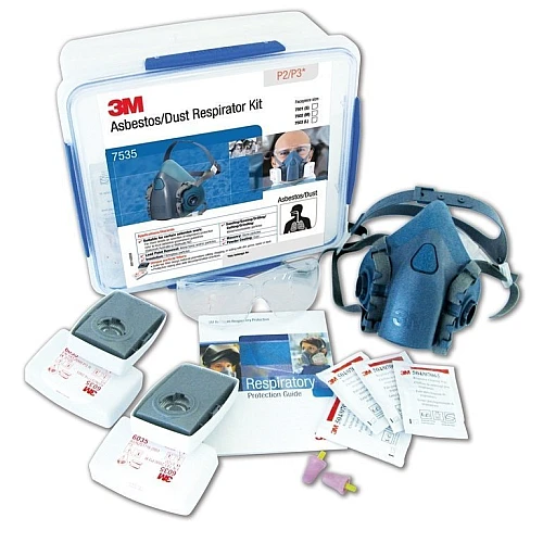 3M Half Face Mask Respirator Kit 7535 Asbestos Dust P2 P3 3M Half Face Mask Respirator Kit 7535 Asbestos Dust P2 P3