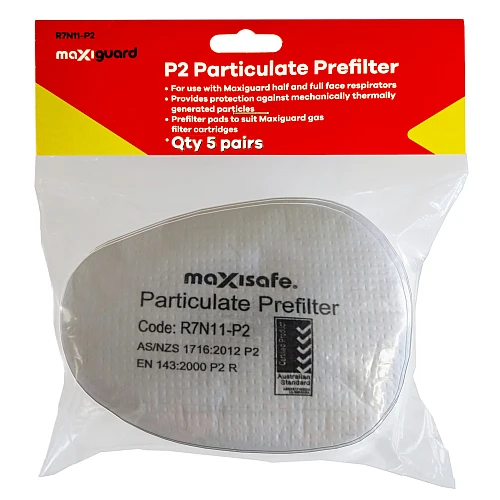 Maxiguard P2 Particulate Prefilter X 5 Pairs Maxiguard P2 Particulate Prefilter X 5 Pairs