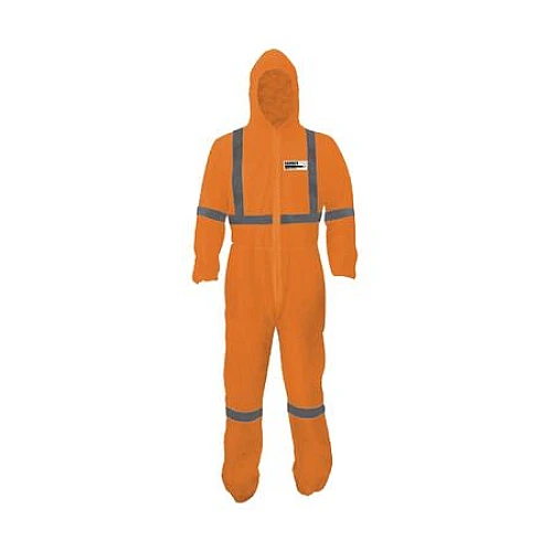 Provek Type 5/6 Reflective Taped Disposable Coveralls Provek Type 5/6 Reflective Taped Disposable Coveralls