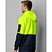 SW38 HI-VIS TWO TONE FLEECY HOODIE UNISEX