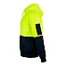 SW38 HI-VIS TWO TONE FLEECY HOODIE UNISEX