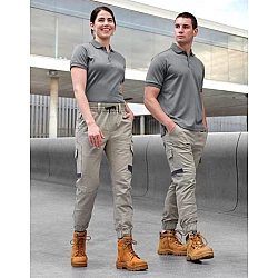 Unisex cotton stretch drill cuffed work pants - WP28 Unisex cotton stretch drill cuffed work pants - WP28