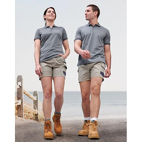 Unisex cotton stretch drill cuffed work shorts - WP29 Unisex cotton stretch drill cuffed work shorts - WP29