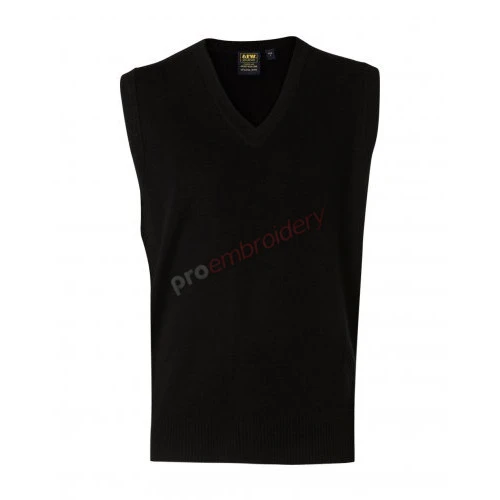 Unisex Wool/Acrylic V-Neck Vest Wj02