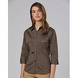 Ladies 3/4 Sleeve Military Shirt M8913 Ladies 3/4 Sleeve Military Shirt M8913