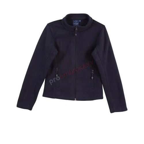 Ladies Bonded Polar Fleece Full Zip Fitted Jacket Pf08