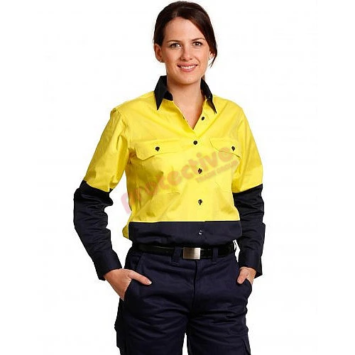 Ladies Long Sleeve Safety Shirt Sw64 Ladies Long Sleeve Safety Shirt Sw64