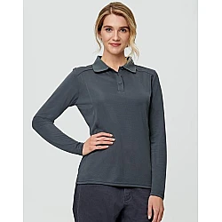 Ladies Lucky Bamboo Long Sleeve Polo Ps90 Ladies Lucky Bamboo Long Sleeve Polo Ps90