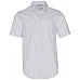 Men's Ticking Stripe Short Sleeve Shirt M7200s