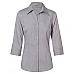 Women's Ticking Stripe 3/4 Sleeve Shirt M8200q