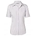 Women's Ticking Stripe Short Sleeve Shirt M8200s