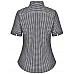 Ladies Gingham Check Short Sleeve Shirt M8300s