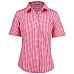 Ladies Gingham Check Short Sleeve Shirt M8300s