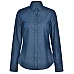 Ascot Ladies Long Sleeve Dot Jacquard Stretch Shirt M8400l