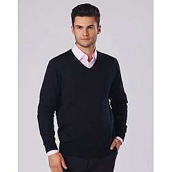 Men's V-Neck Long Sleeves Jumper M9502