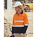 Hi Vis Two Tone Cotton Fleece Sweat With 3M Reflective Tape Sw48