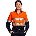 Ladies Long Sleeve Safety Shirt Sw65