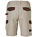 Mens Stretch Cargo Work Shorts With Design Panel Treatments