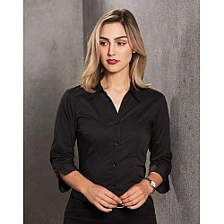 Women's Teflon Executive 3/4 Sleeve Shirt Bs07q