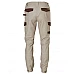 Mens Stretch Cargo Work Pants With Design Panel Treatment