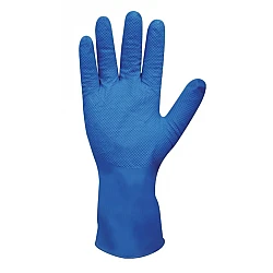 Heavy Duty Nitrile Diamond Grip Long Cuff 300mm Glove Heavy Duty Nitrile Diamond Grip Long Cuff 300mm Glove