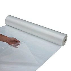 Industrial Clear Builders Plastic 2m X 100m X 100um