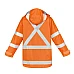 Mens Hi Vis X Back Taped 4 In 1 Waterproof Jacket