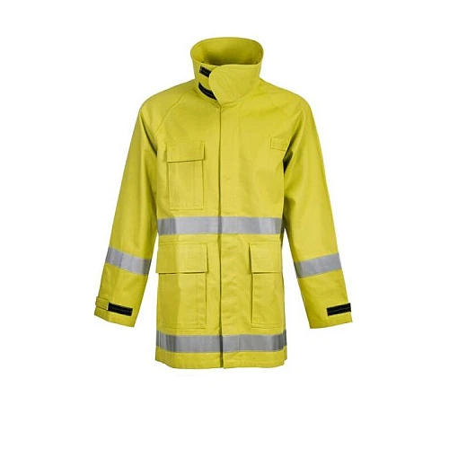 Fire - Fighting Jacket With Fr Reflective Tape Lime Yellow Fire - Fighting Jacket With Fr Reflective Tape Lime Yellow