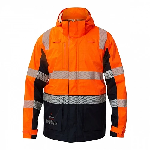 Volt Fr Hi Vis Wet Weather Segmented Reflective Jacket Volt Fr Hi Vis Wet Weather Segmented Reflective Jacket