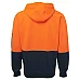 JB's wear Hi vis full zip fleecy hoodie - 6HVH