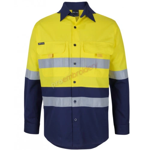 Hi Vis (Day & Night) Ripstop Long Sleeves Fishing Shirt Hi Vis (Day & Night) Ripstop Long Sleeves Fishing Shirt