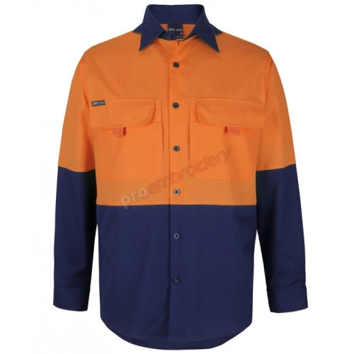 Hi Vis Ripstop L/S Fishing Shirt Hi Vis Ripstop L/S Fishing Shirt