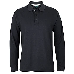 Cotton Polo Work Shirt Long Sleeve