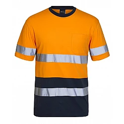 Hi Vis Cotton Shirt With Reflective Tape