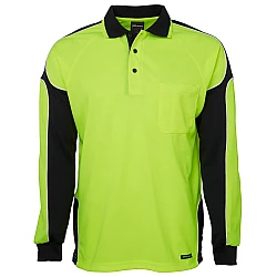 Hi Vis L/S Arm Panel Polo Hi Vis L/S Arm Panel Polo