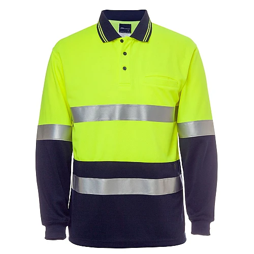 Hi Vis L/S (D+N) Cotton Back Polo Hi Vis L/S (D+N) Cotton Back Polo