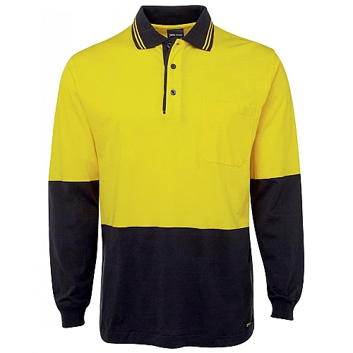Hi Vis S/S Cotton Polo Long Sleeves